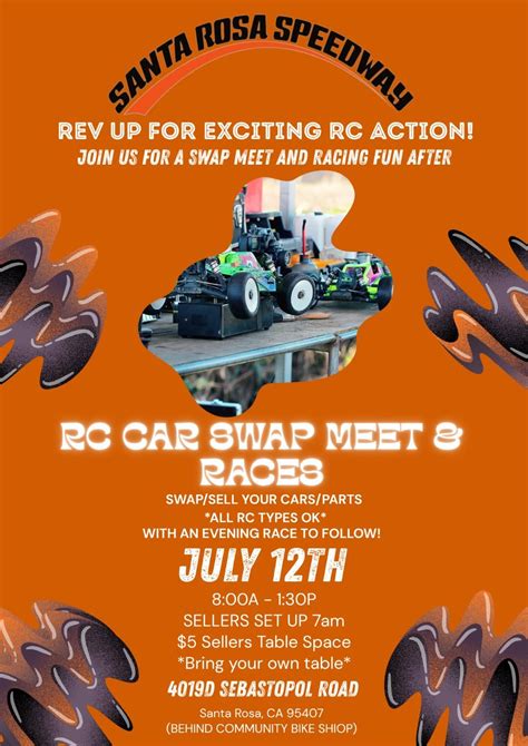 1st annual swap meet at Santa rosa speedway, 4019 ste.D Sebastopol Rd ...
