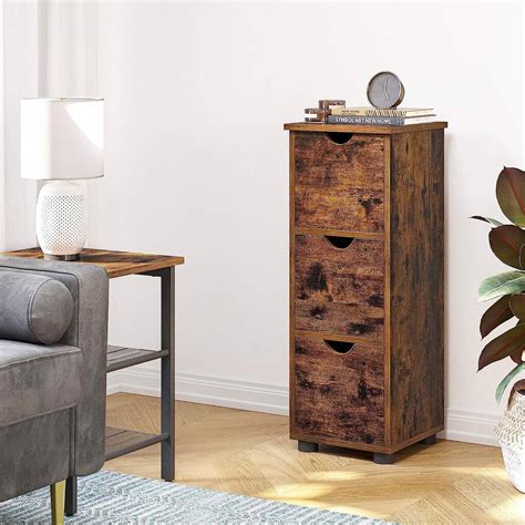 Slim Storage Unit Three Drawers Bathroom Floor Cabinet By Momentum