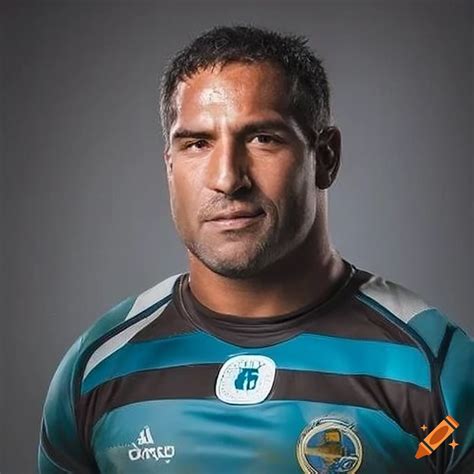 Average argentine beefy rugby player portrait on Craiyon