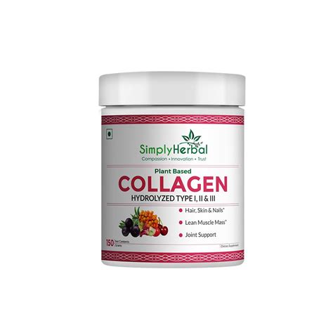 Simply Herbal Plant-Based Collagen Powder Supplement