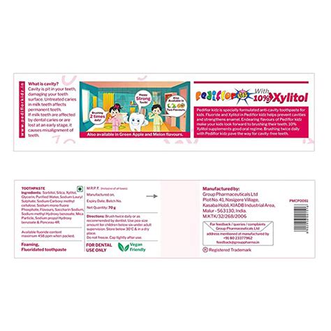 Buy Pediflor Kidz Toothpaste, 70 gm | 19 Minutes Delivery | Apollo Pharmacy