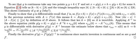 Image result for Inverse Function Theorem Proof