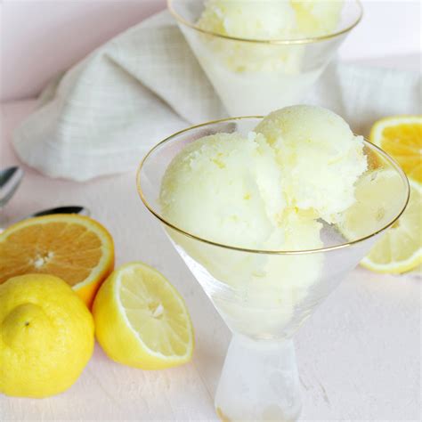 Orange Limoncello Sorbet Palate Cleanser (4 Ingredients) - Homebody Eats