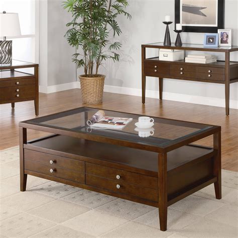 The 30 Best Collection of Glass Top Display Coffee Tables with Drawers