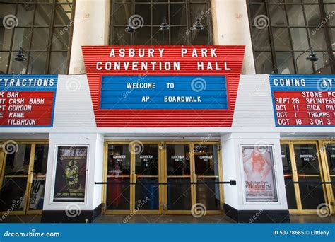 Asbury Park Convention Hall Editorial Image - Image of entrance ...