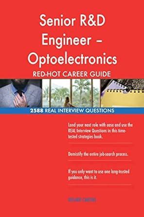 Senior R&D Engineer ?Optoelectronics Device Design and Model... RED-HOT ...