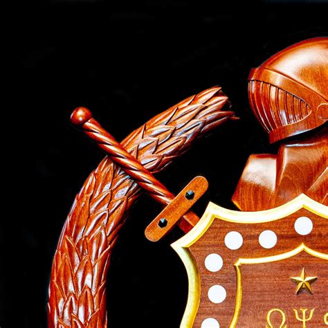 Omega Psi Phi Crest - Greg Brown - Cabinetmaker and Carver