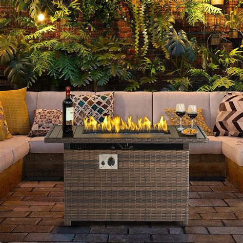 Amazon.com: Nuu Garden 43 Inch Propane Fire Pit Table, CSA Certified ...