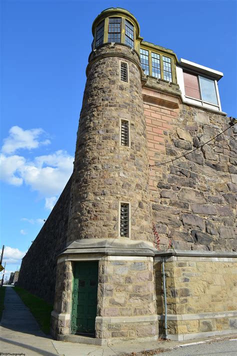 Northwestern Guard Tower and North Wall of Holmesburg Prison; once ...
