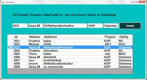 Image result for DataTable Tutorial C