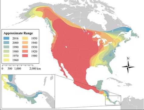 The Range Expansion of Coyotes Across North America since 1900 by J.W ...