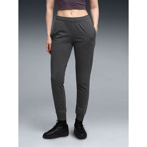 Buy Puma Womens Essential Grey Solid Logo Joggers Online