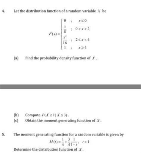 Image result for Distribution Function of a Random Variable