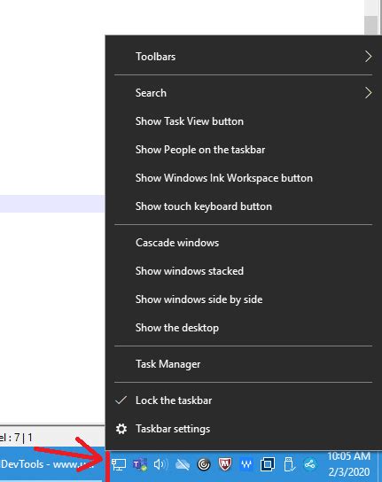 Image result for Taskbar Menu