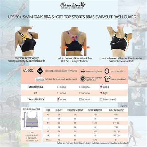 Private Island Hawaii Women UPF 50+ Swim Tank Bra India | Ubuy