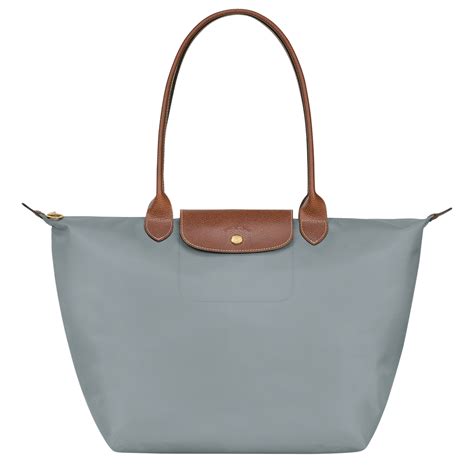 Le Pliage Original L Tote bag Steel - Recycled canvas | Longchamp HK