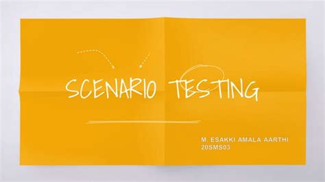 Scenario Testing 的图像结果