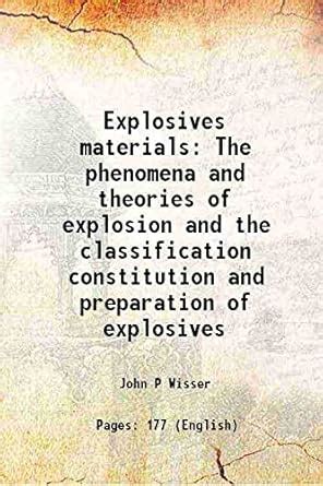 Amazon.in: Buy Explosives materials The phenomena and theories of ...