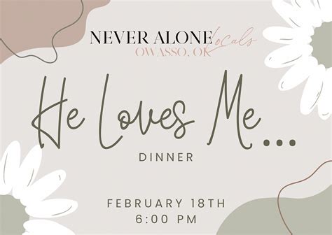 He Loves Me Dinner, 18979 East White Willow Pass, Owasso, OK, USA, 18 ...