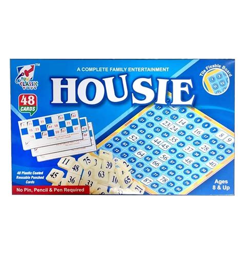 Buy TVM Housie Tile Fixable Board Game with 48 Plastic Coated Reusable ...