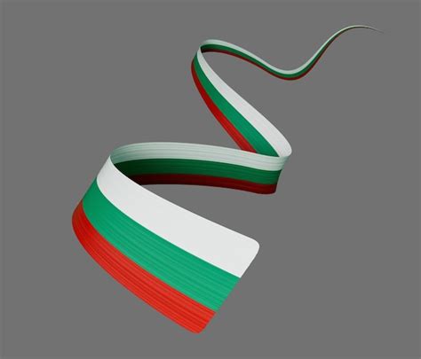 Fond de drapeau de pays bulgare ondulé pour l'illustration 3d de la ...