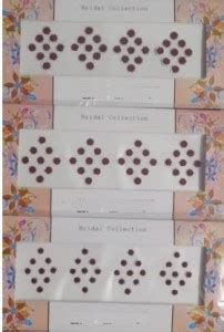 Laddu Gopal BINDI SMALL SIZE FOREHEAD Bindis Pack Of 3 Forehead Maroon ...