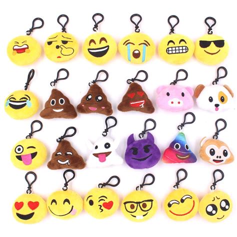 Zicome 2 Mini Emoji Plush Key Chains (24 Pack) : Amazon.in: Toys & Games