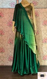 Green Ombre Lehenga – kreationbykj