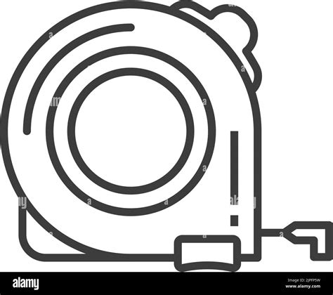 Self retracting metal tape measure Stock Vector Images - Alamy