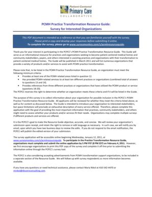 Fillable Online PCMH Practice Transformation Resource Guide ...