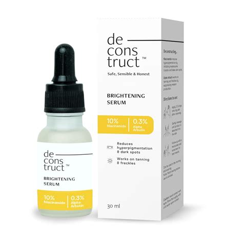 Deconstruct 10% Niacinamide Brightening Face Serum with 0.3% Alpha ...