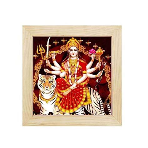 Yaya Cafe Shri MATA Vaishno Devi Durga Idol Modern Art Wall Painting ...