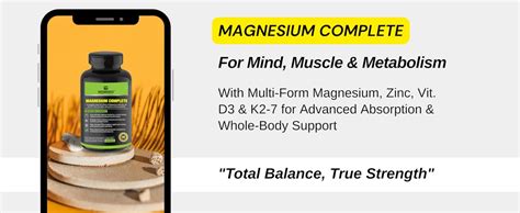 GREENDORSE Magnesium Complete - High Absorption Magnesium Complex with ...