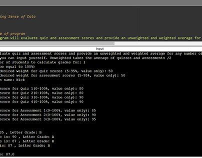 Image result for Grade Calculator Python Code