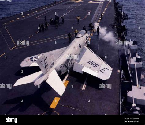 McDonnell F3H-2N "Demon" of VF-61 "Jolly Rogers" aboard the USS ...