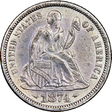 1874 CC [ARROWS] Seated Liberty Dime Prices | Ungraded, NGC, PCGS Values
