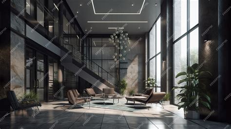 Premium Photo | Living room modern interior design two floor apartment ...