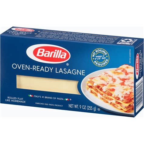 Barilla No Bake Lasagna Noodles Nutrition | Besto Blog