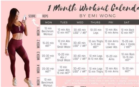 【Emi Wong】【减肥计划】一个月健身计划分享！10分钟全身燃脂HIIT锻炼！！_哔哩哔哩 (゜-゜)つロ 干杯~-bilibili