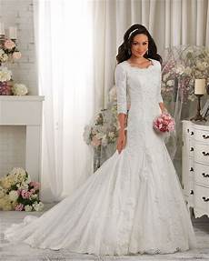modest wedding gowns with 3 4 sleeves 2016 newly luxury white lace applique modest modest wedding gowns with 3 4 sleeves 2016 newly luxury white lace applique modest