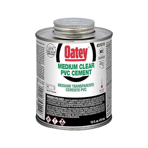 Oatey 16-fl oz Clear PVC Cement in the Pipe Cements, Primers & Cleaners ...
