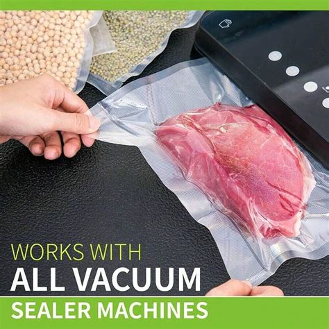 1 / 2 Roll Pack Vacuum Sealer Bags 8X 196" Food Seal Bag For Kitchen ...