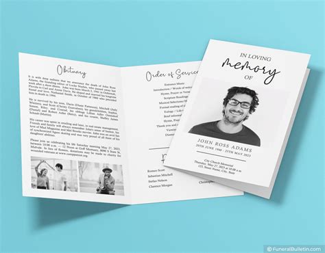 How to Make a Funeral Program 的图像结果