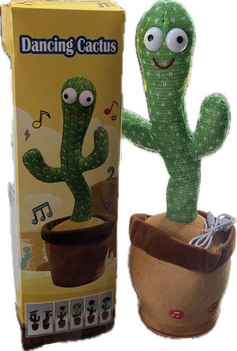 Dancing Cactus Talking Toy, Cactus Plush Toy, Wriggle & Singing ...