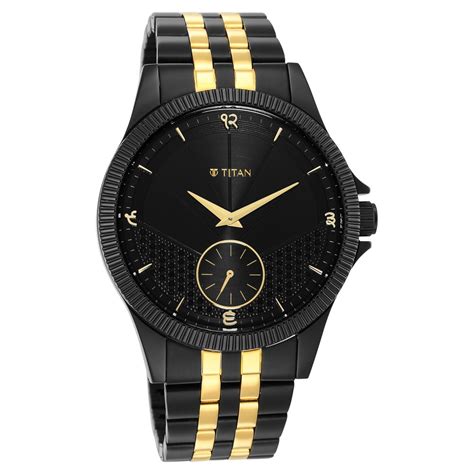 Buy Online Titan Punjab Collection Black Dial Analog Stainless Steel ...