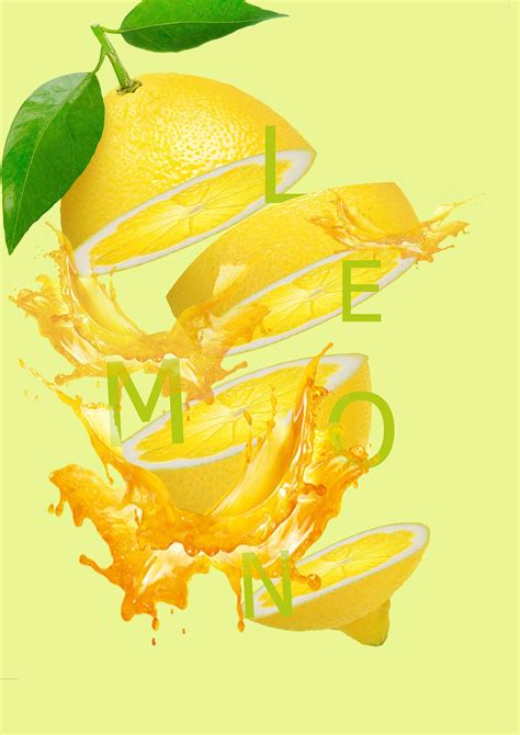 PS学/练：海报设计之柠檬茶杯创意海报|平面|海报|蛋壳壳 - 临摹作品 - 站酷 (ZCOOL)