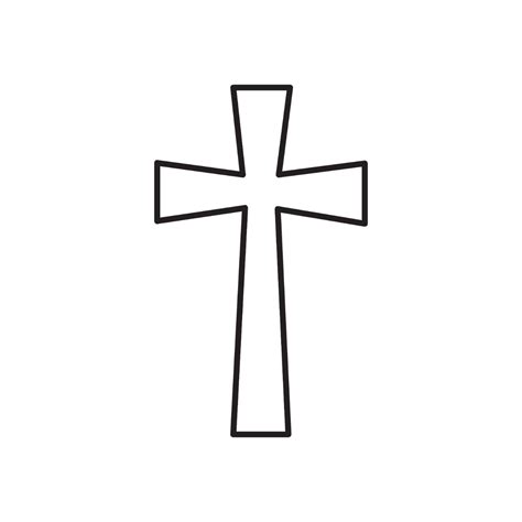 Free Cross Outline Clipart Template to Edit Online