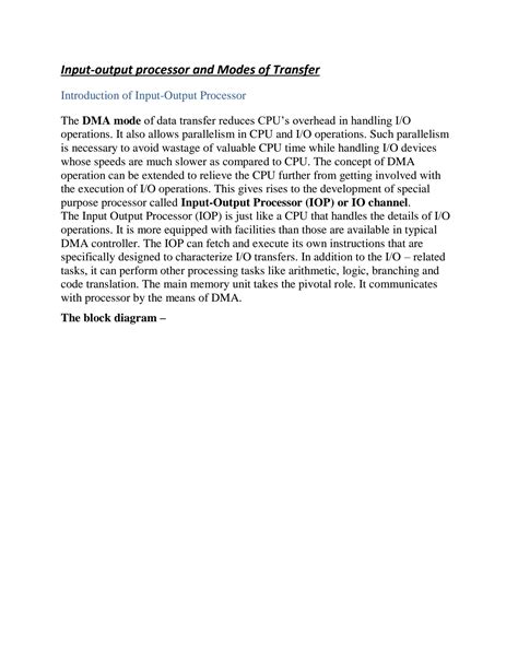 Image result for Detailed Flowchart On Input/Output Processor