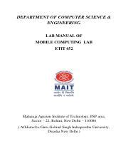 Image result for Mobile Computing Lab Manual