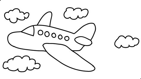 Simple Airplane Drawing at PaintingValley.com | Explore collection of ...